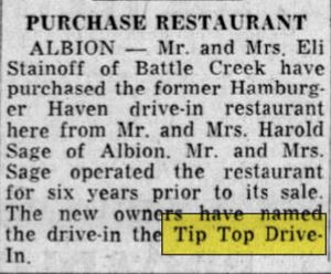 Tip-Top Drive-In - Sep 1959 Article On Albion Location (newer photo)